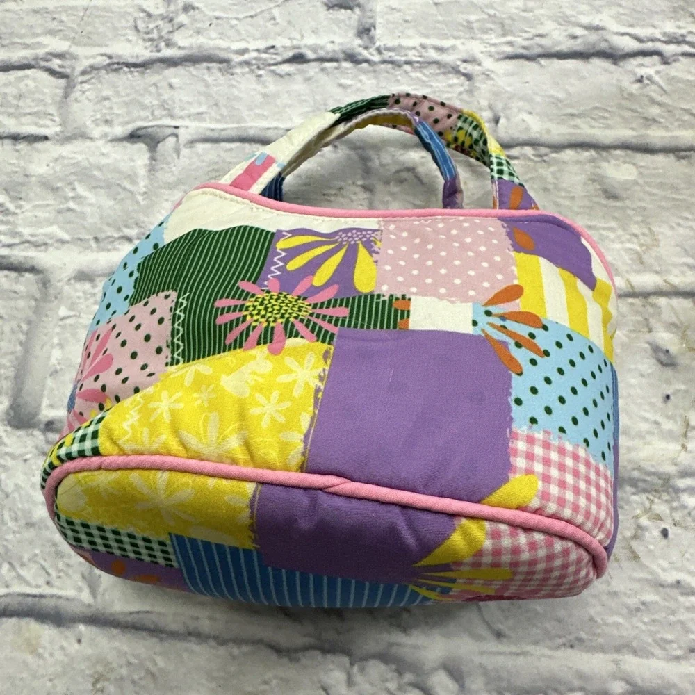 Sassy Pet Saks Douglas Patchwork Dog Carrier Plush Toy Multi-Color Floral‎ Bag